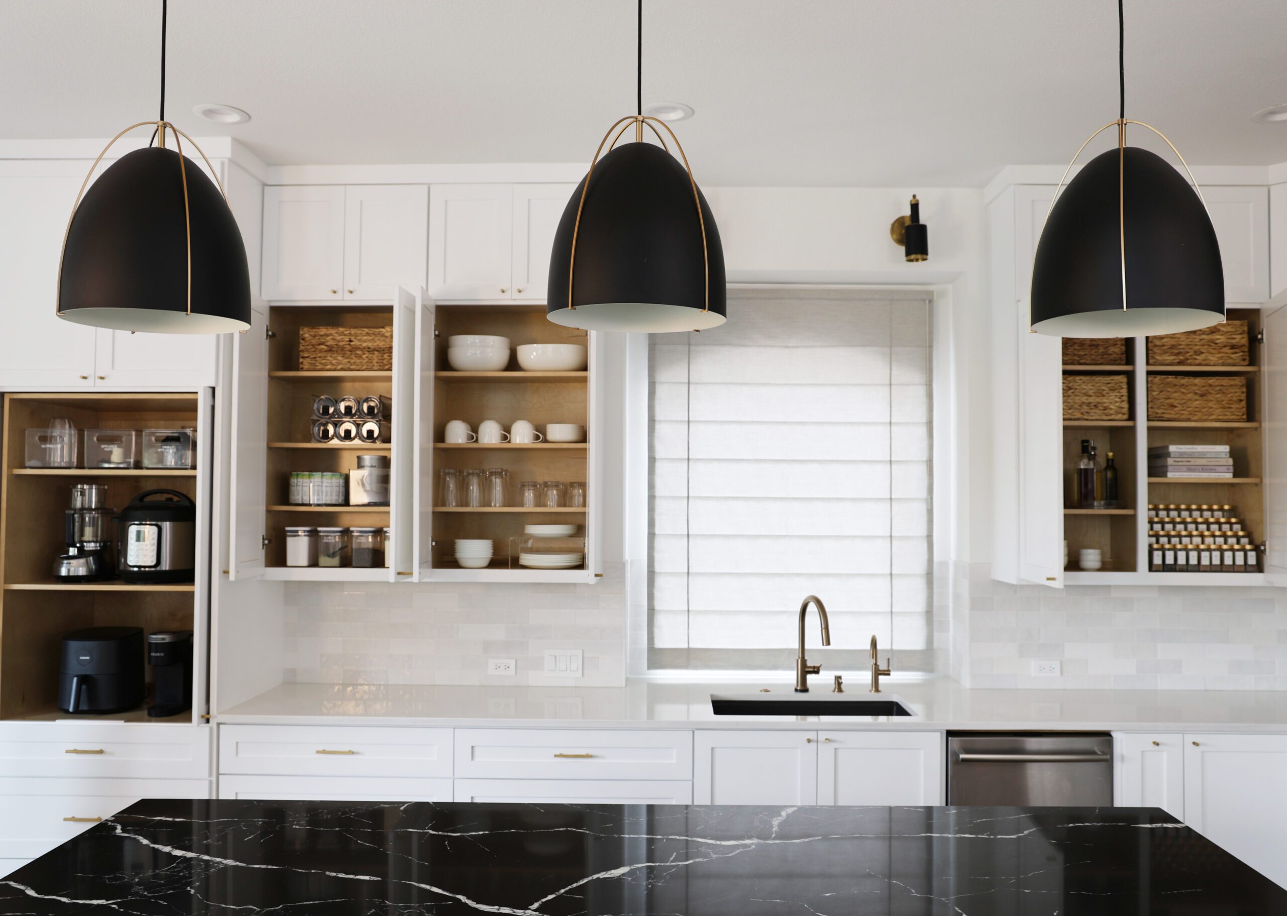 Organized kitchen after a professional move-in organizing project in Austin, Texas
